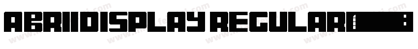 Abri1Display regular字体转换